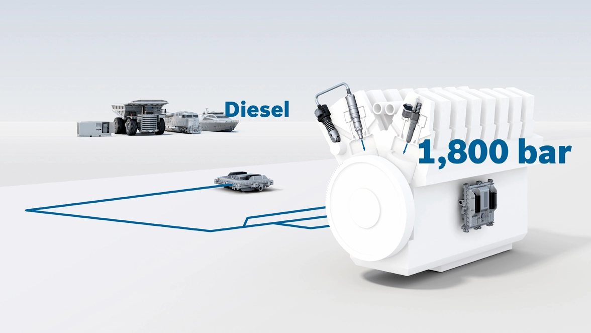 Common-rail diesel injection with piezo injectors