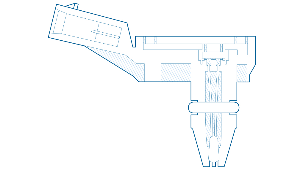 Detailansicht Saugrohr- und Ladedrucksensor mit Temperatursensor DS-G3-TF